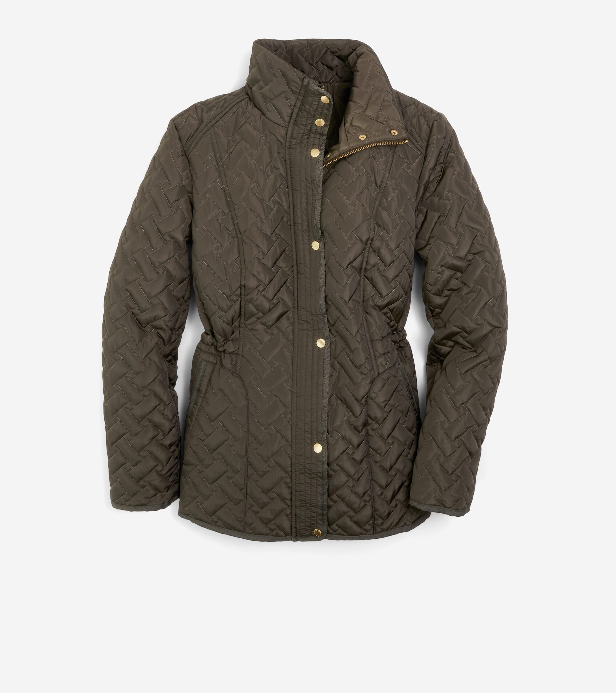 Women's Signature Quilted Classic Jacket in Dark Green | Cole Haan